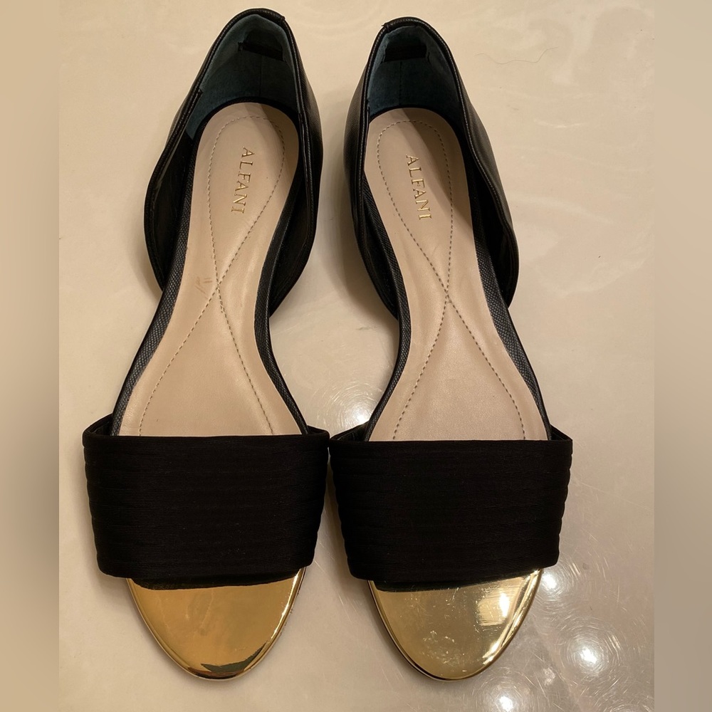 Alfani D’Orsay Open Toe Flats
